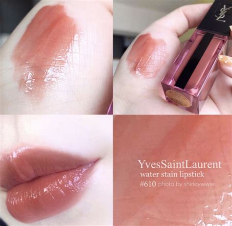 ysl water stain 610 รีวิว|YSL Water Lip Stain Swatches and Review .